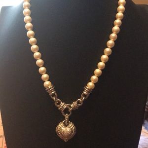 Pearl and 925 necklace